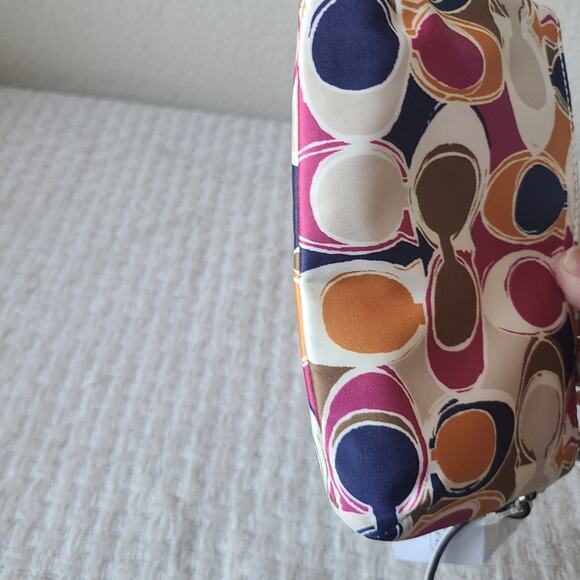Coach Multicolor Satin Wristlet No.F49579 NWT - Picture 11 of 13
